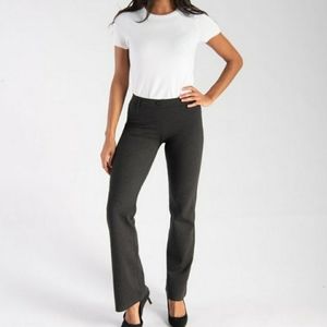 Betabrand Pants Classic Yoga Dress Pants Boot Cut Dark Gray size Small Petite